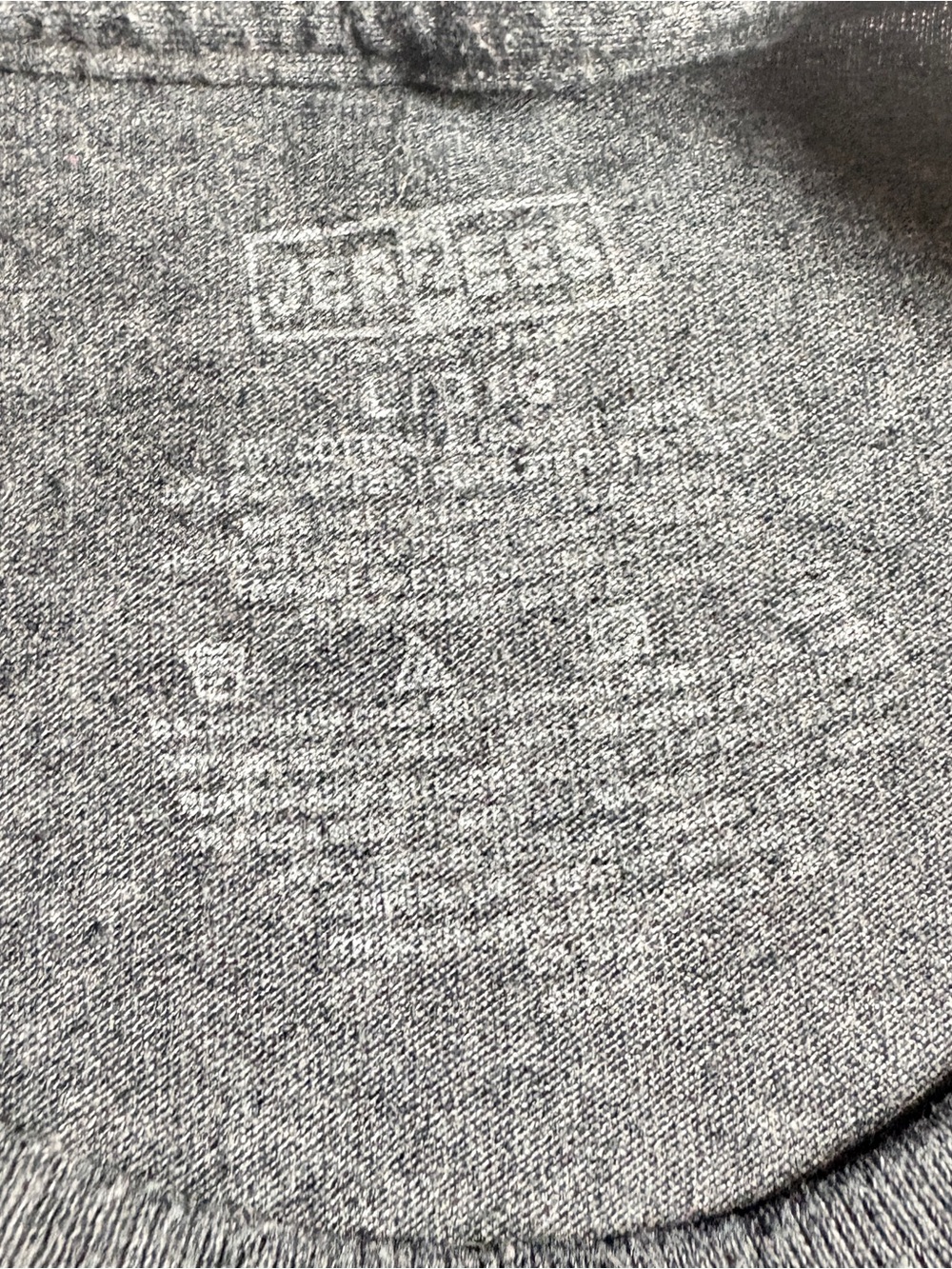 Jerzees Men's Long Sleeve Crewneck Tee - Heather Charcoal - Picture 2 of 3